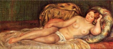  noir - Nu sur coussins Pierre Auguste Renoir